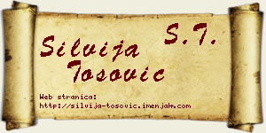 Silvija Tošović vizit kartica